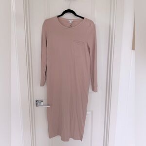 Cuyana Blush Pink Long Sleeve Dress - XS
